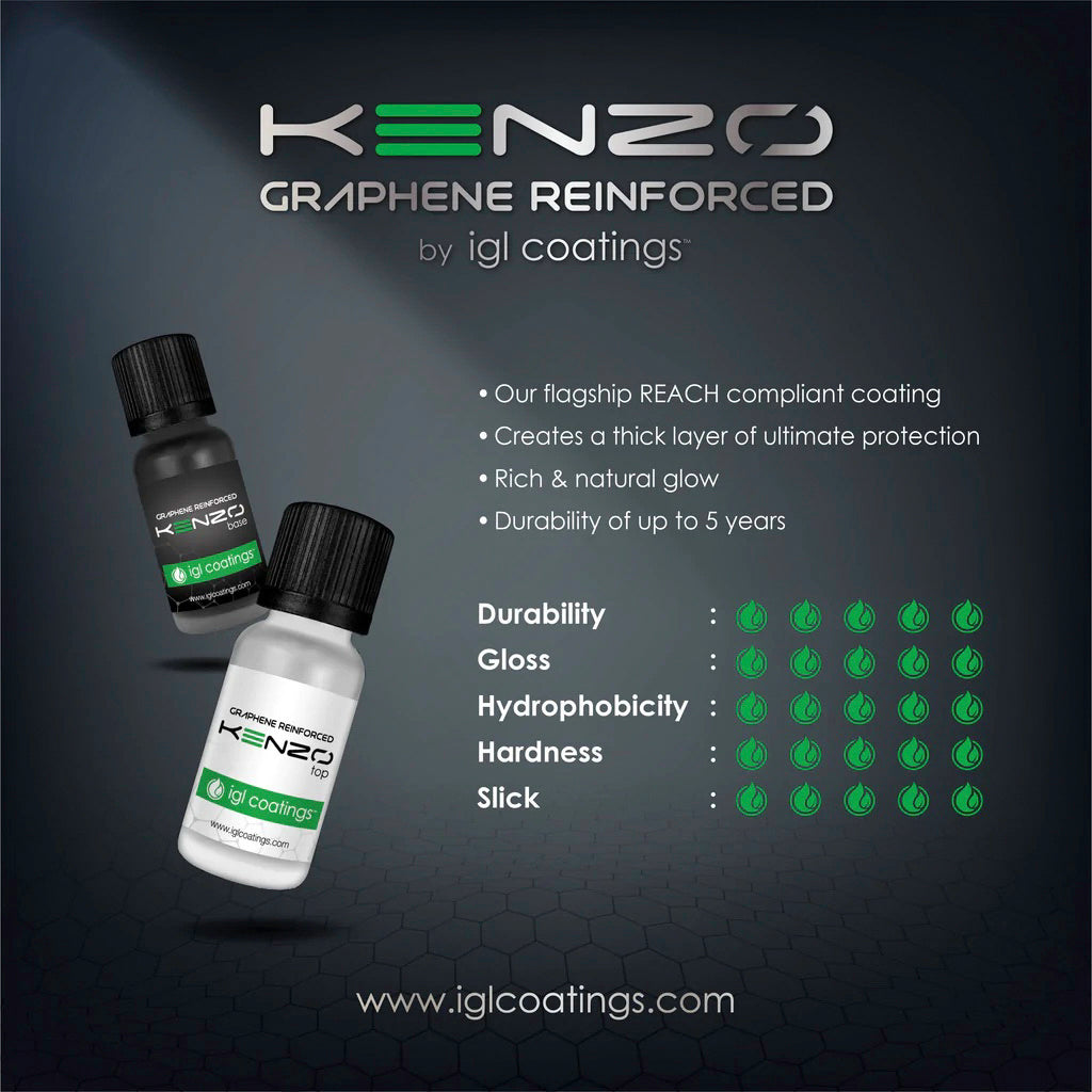 IGL Coatings Australia Exterior Protection KENZO Graphene Reinforced Paint Protection (Flagship Nano Coating) 5 Years Warranty