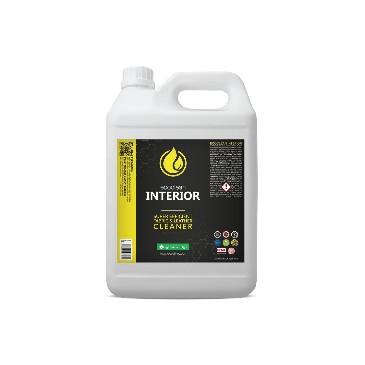 IGL Coatings Australia Interior Care 5L IGL Ecoclean Interior Cleaner