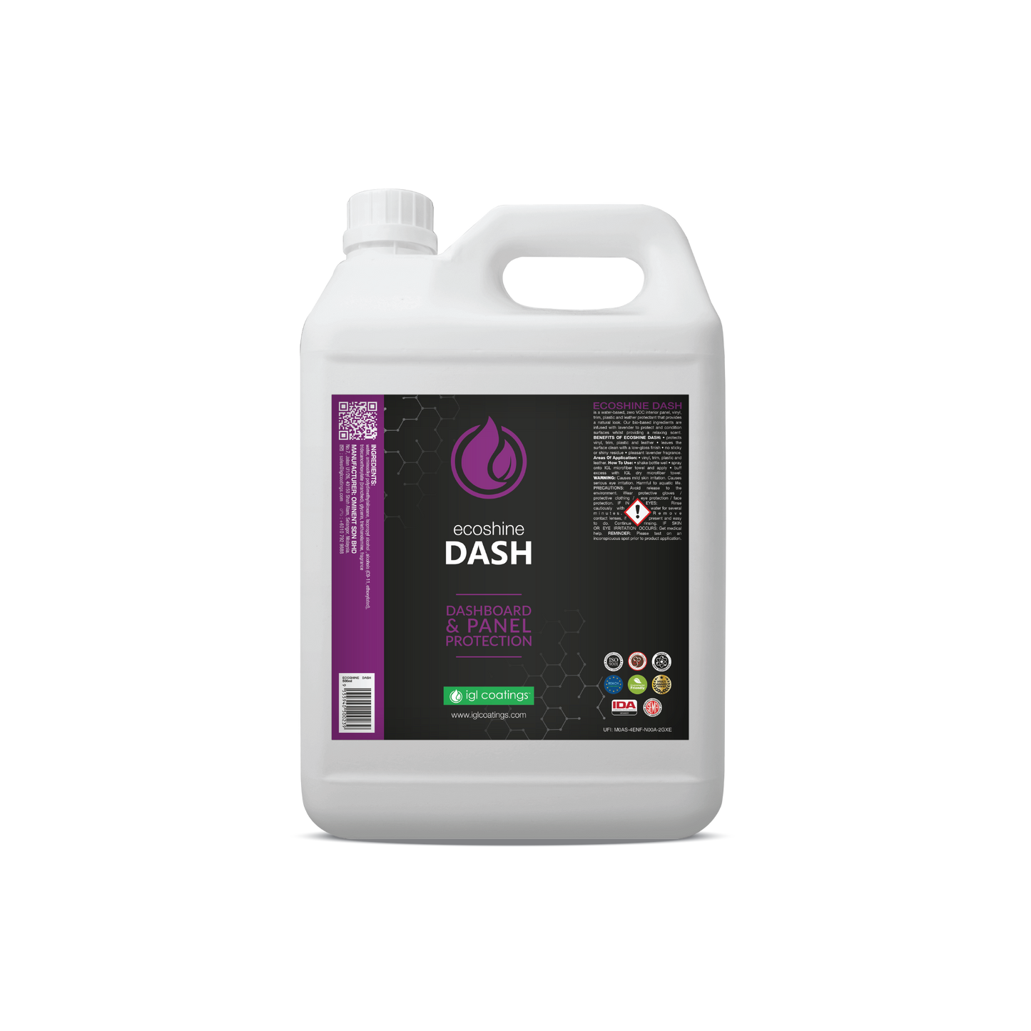 IGL Coatings Australia Interior Care 5L IGL Ecoshine Dash Dressing and Protection