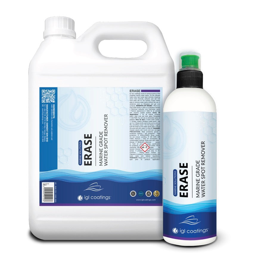 IGL Coatings Australia Marine care IGL Erase - Marine Heavy Duty Waterspot - Mineral Deposit Remover