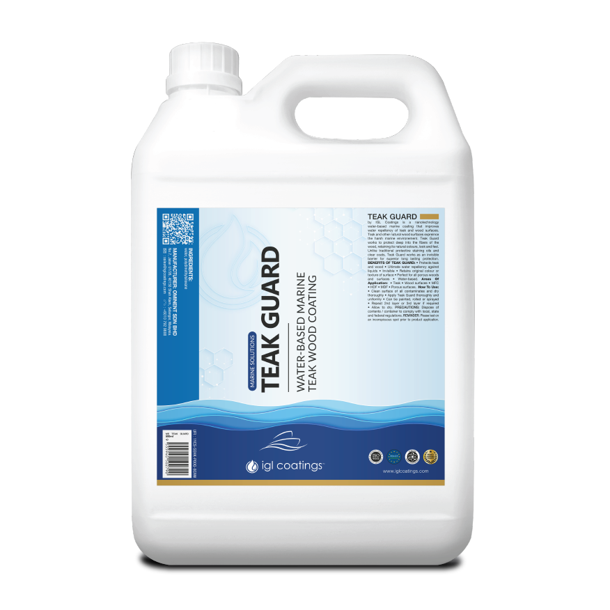 IGL Coatings Australia Marine professional coating 5L IGL Marine Teak Guard Nano Coating