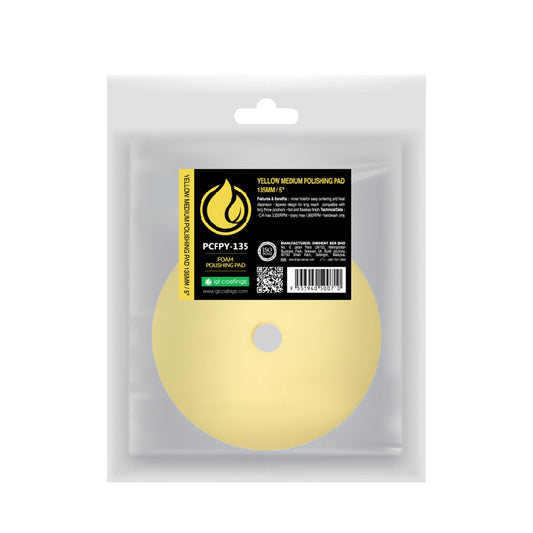 IGL Coatings Australia paint correction IGL Yellow Medium Polishing Foam Pad