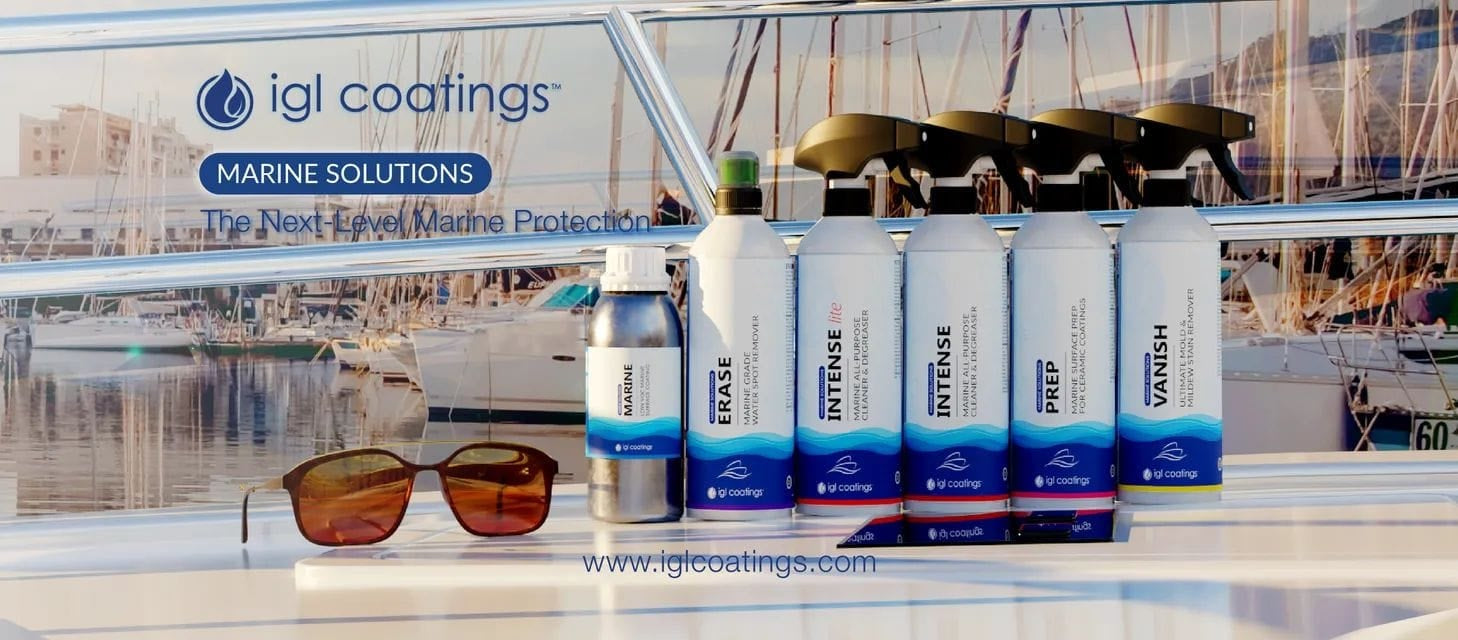 High quality marine ceramic coatings and maintenance products