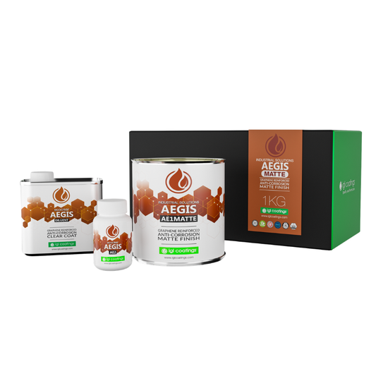 IGL Coatings Australia Corrosion Protection 1KG Kit - MATTE IGL Ecoclear Aegis - Industrial Clear Anti Corrosion Anti Rust Coating