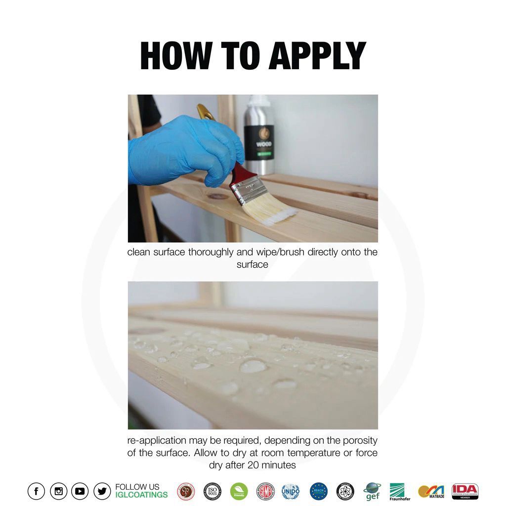 IGL Wood Nano Protection Coating Natural finish wood protection IGL