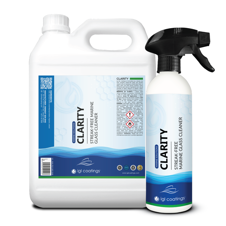 IGL Coatings Australia Marine care IGL MS Clarity Marine Glass Cleaner