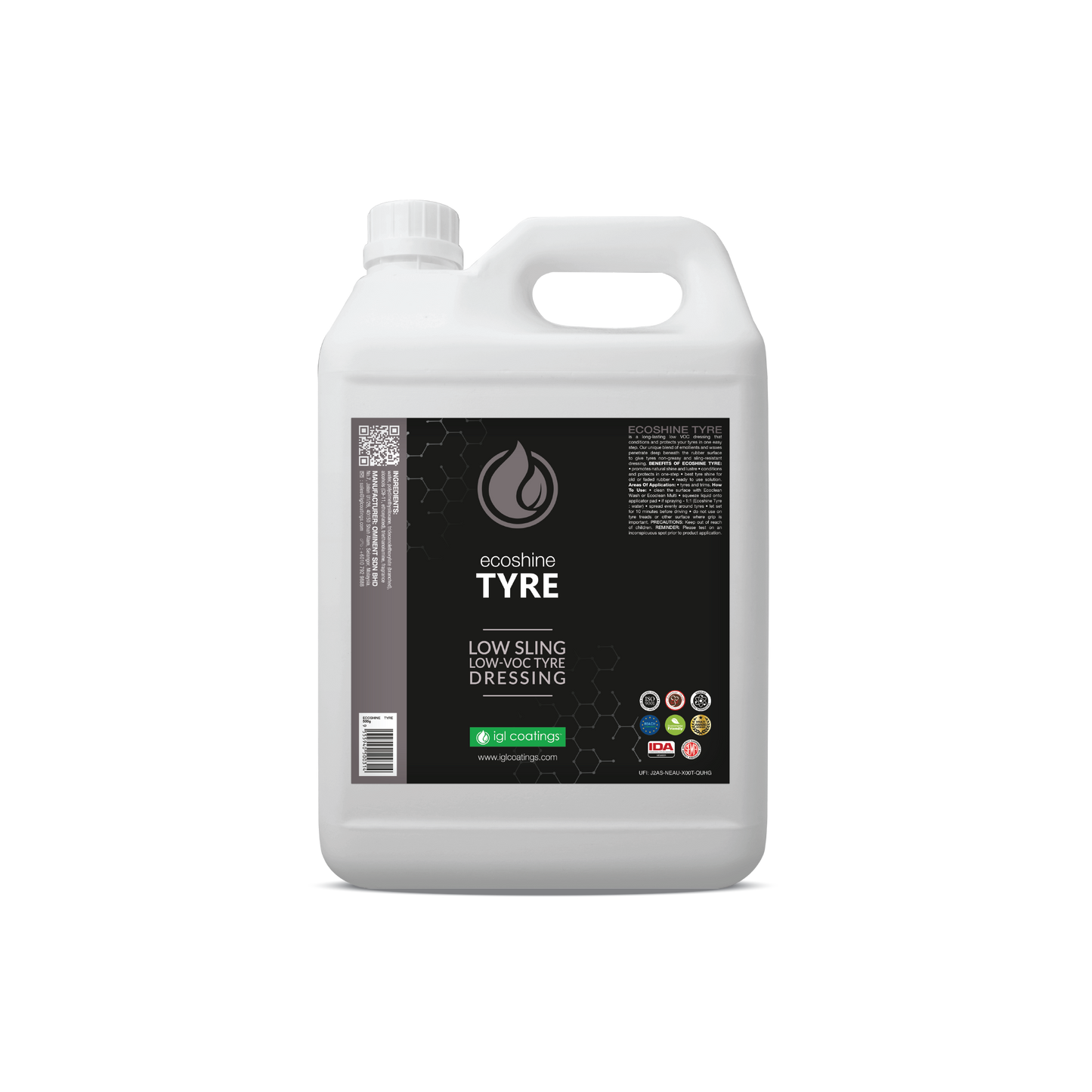 IGL Coatings Australia Wheel and tyre 5L IGL Ecoshine Tyre Shine Gel